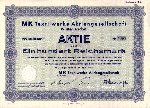 Akcje zakadw MK Textilwerke AG ( Meyer Kauffmann) - 1942 r.